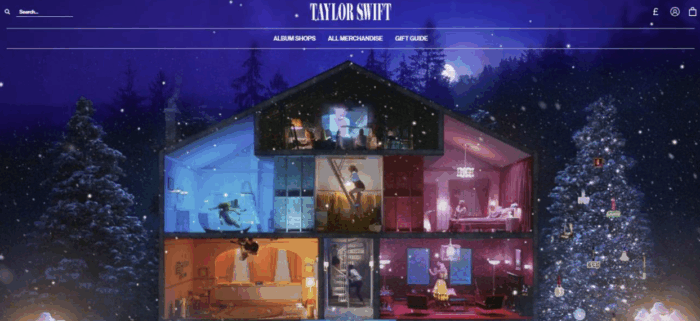 Taylor swift shopify store