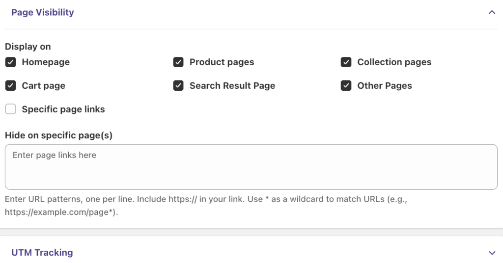 Page Visibility for recent sales notification