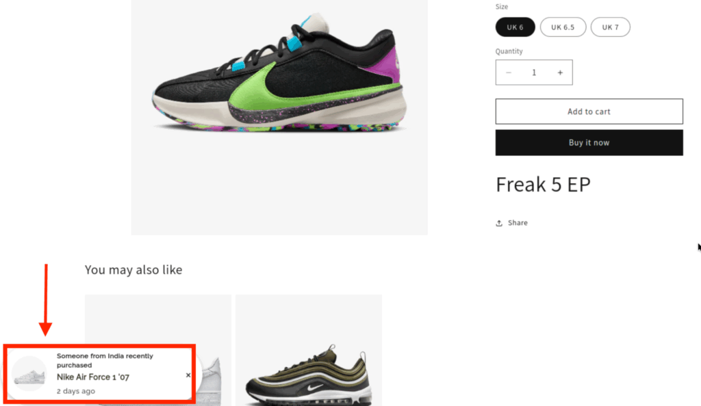 How to Add Recent Sales Notifications in Shopify?