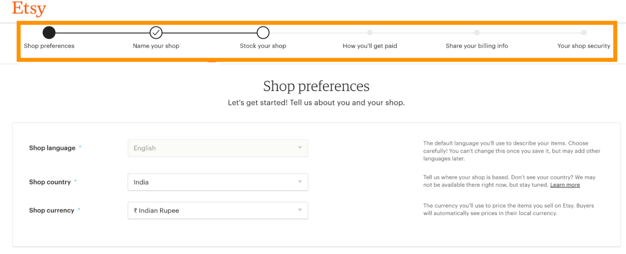 Etsy Ease of use