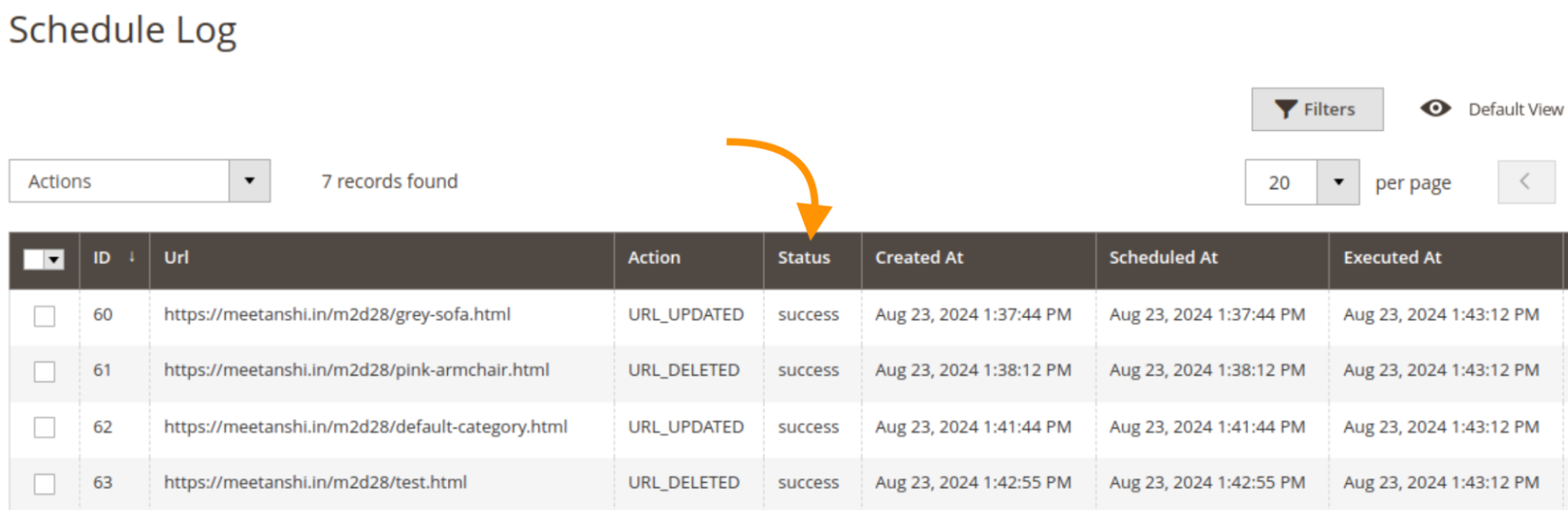 Feature of Magento 2 Google Indexing API