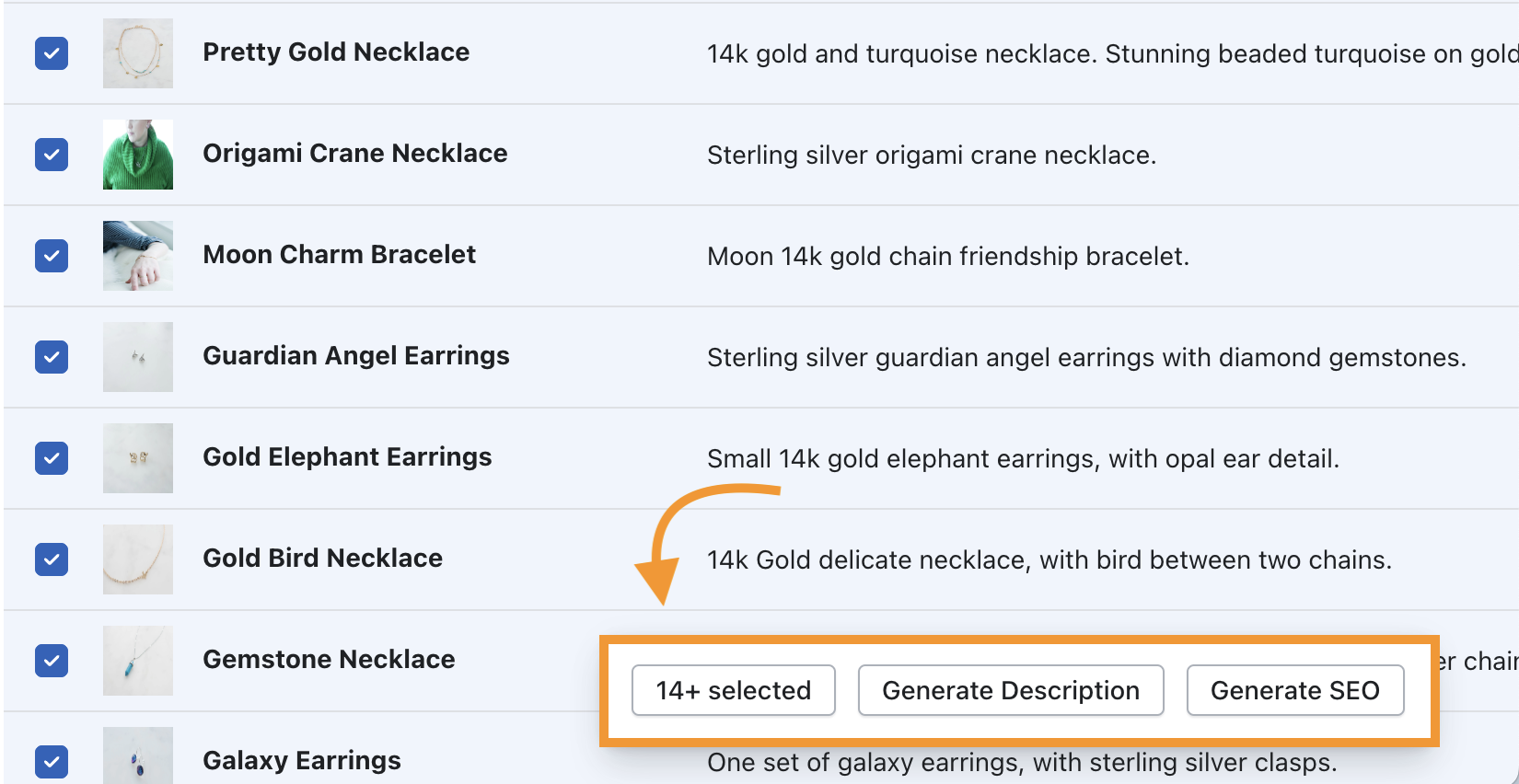 Generate Bulk Description in Minutes