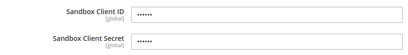 sandbox client id and client secret