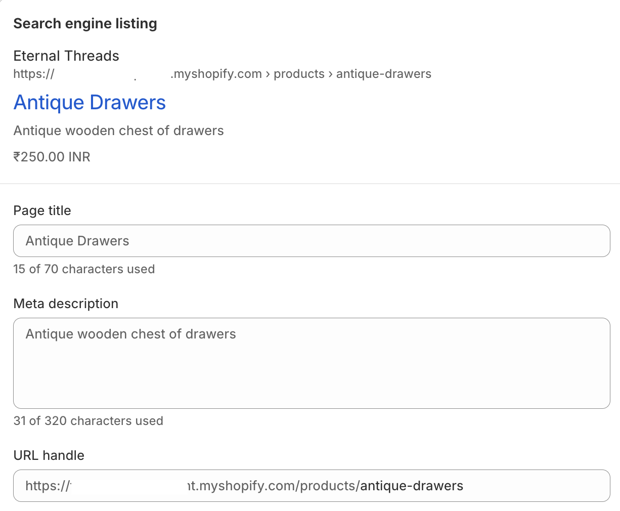 Shopify Provides SEO Friendliness