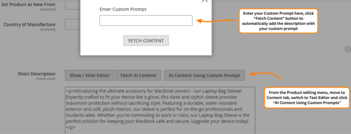 Use AI Prompt Customization