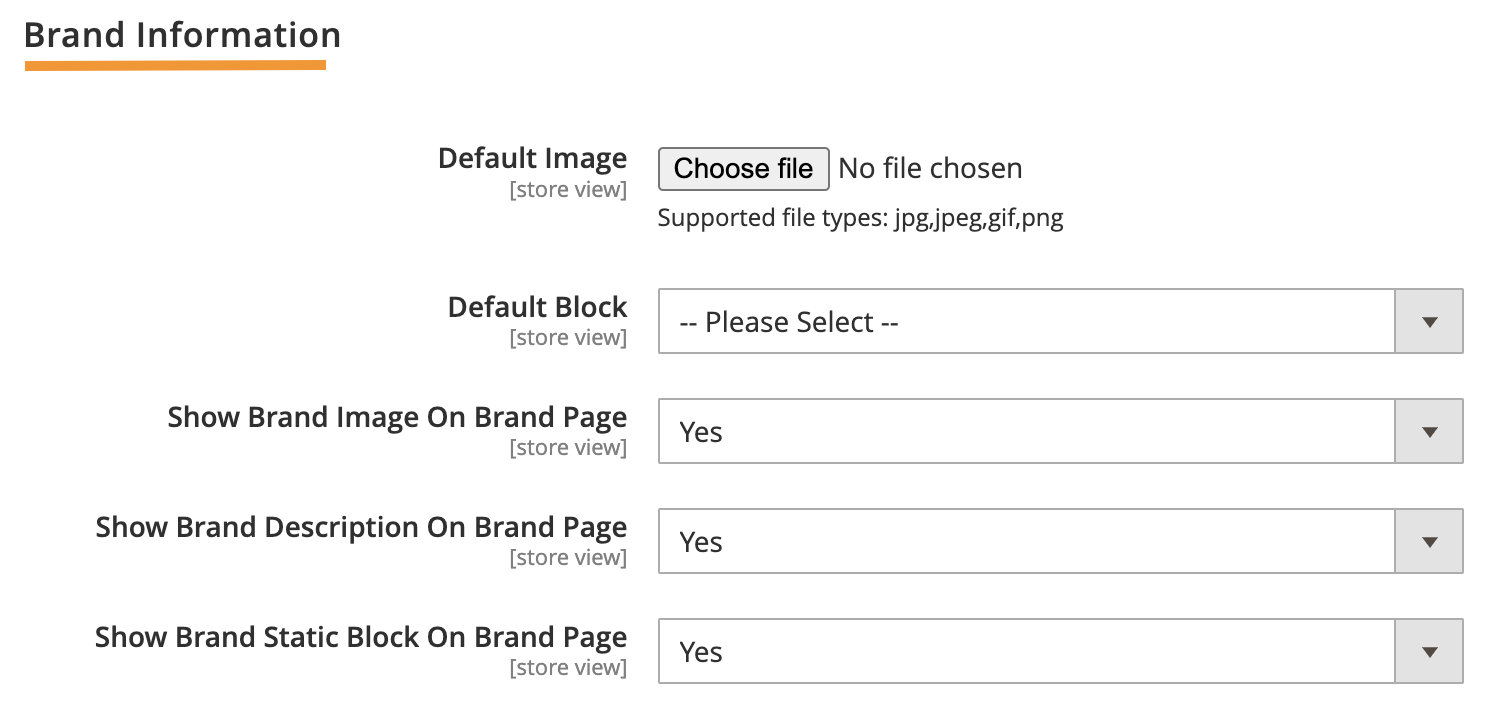 Brand Information