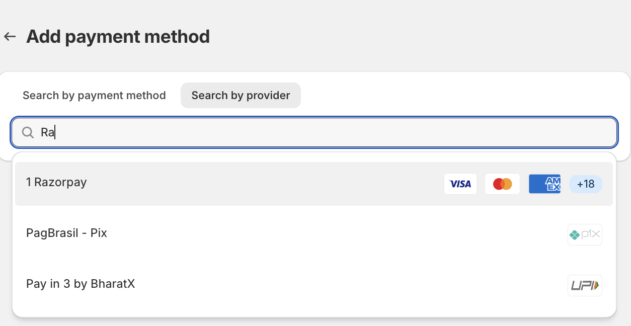 Add Payment Method
