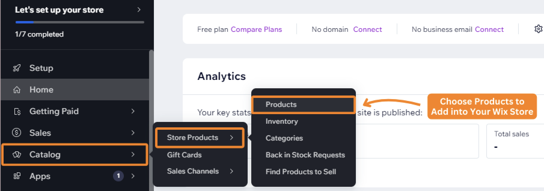 Go to Catalog >Store Products > Products