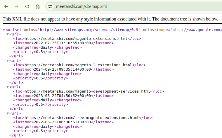 Submit an XML Sitemap