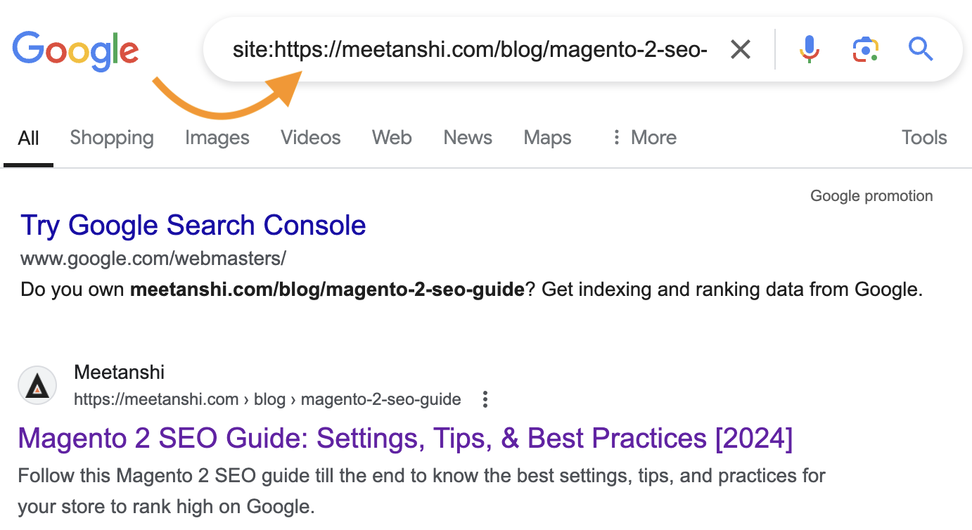 Use Site Operator Site: