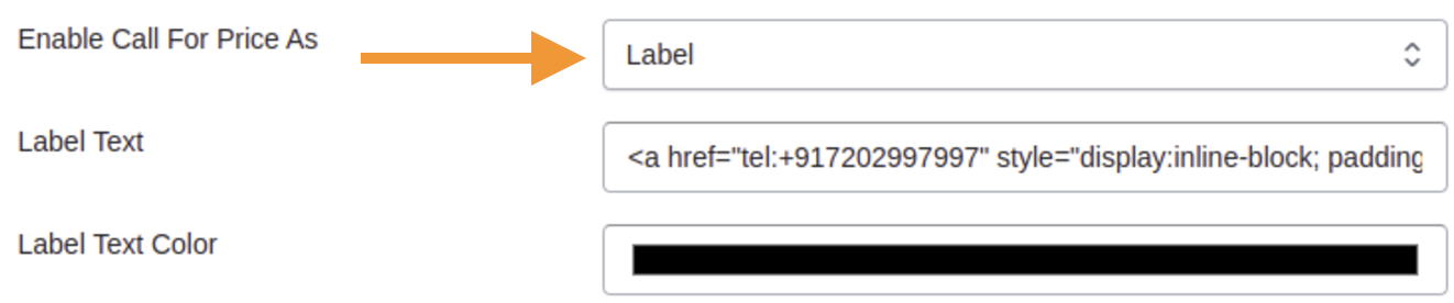 Customize the Display Label Button
