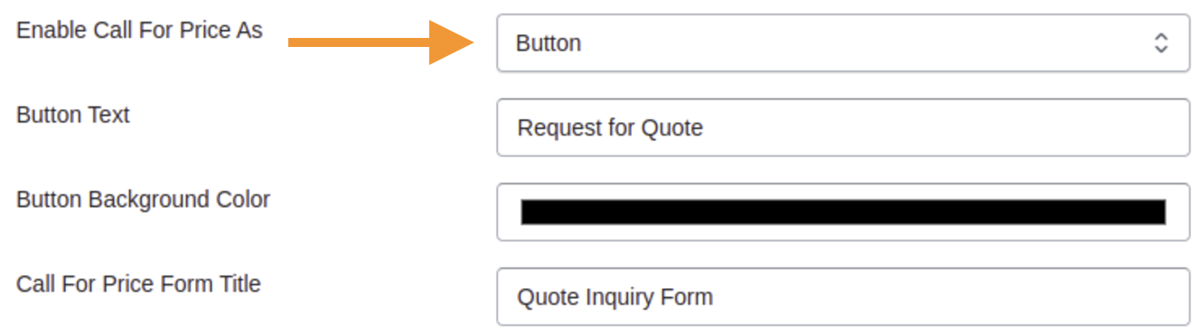 Configurations if you opt for request price button