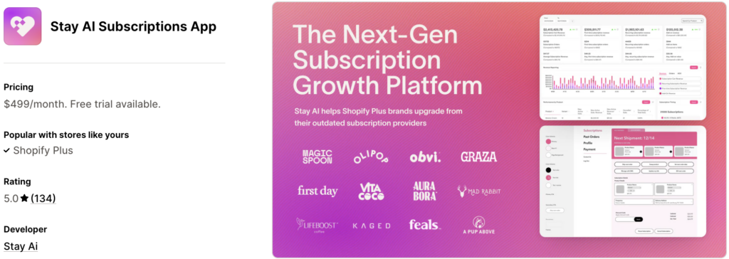 Stay AI subscriptions App