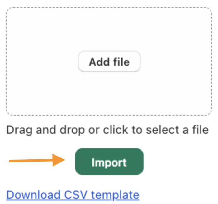 Import CSV file