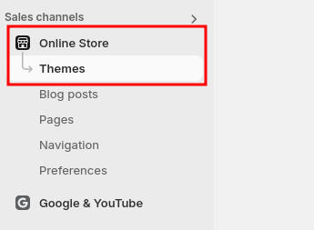 Head to Theme Editor