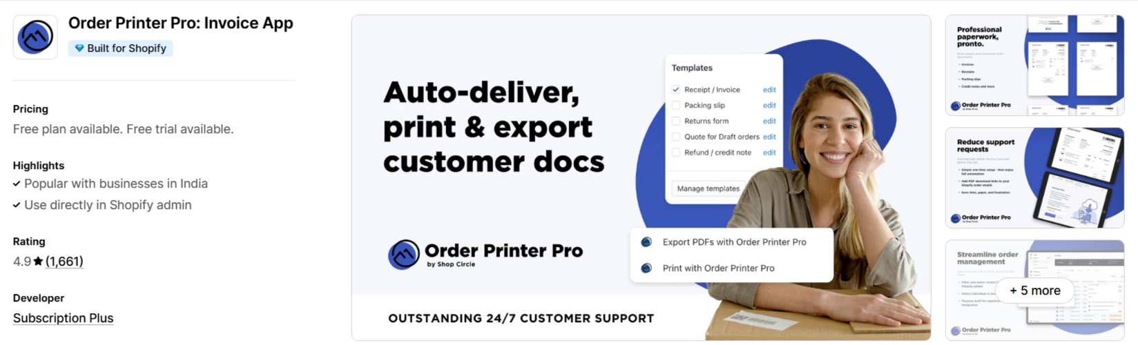 Order Printer Pro: Invoice App