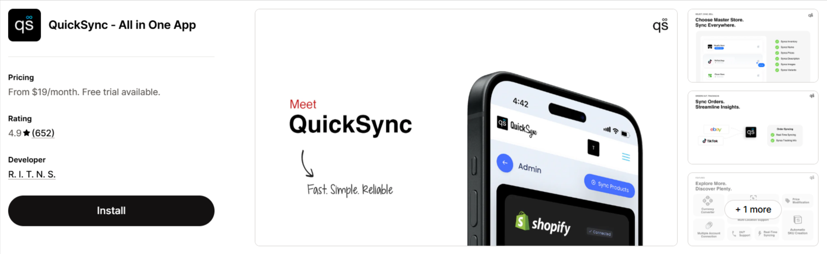 QuickSync All in One App