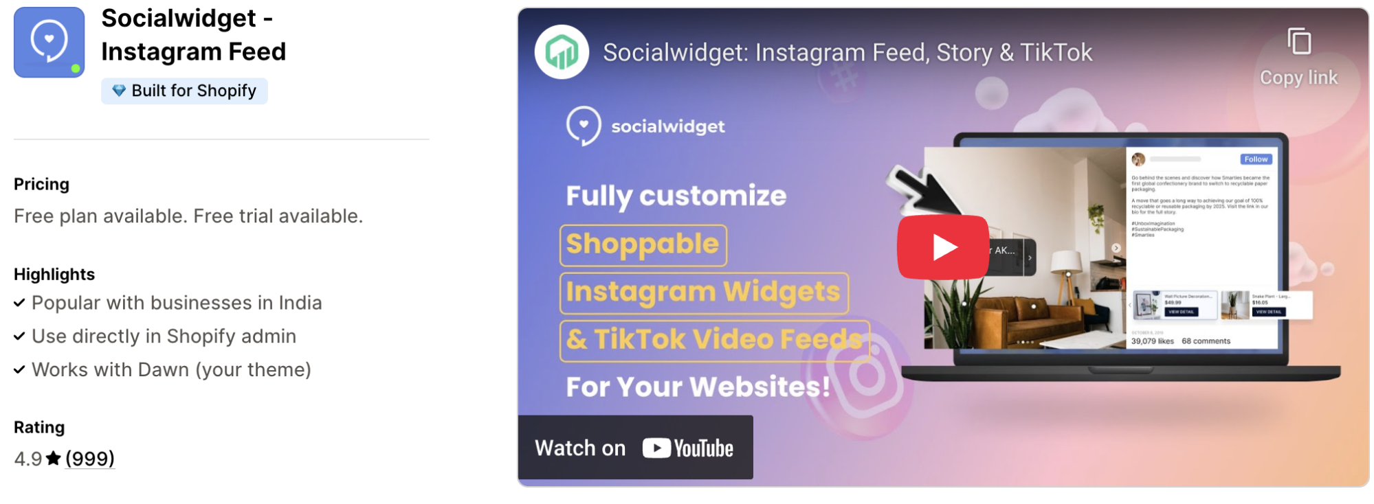 Socialwidget Instagram Feed