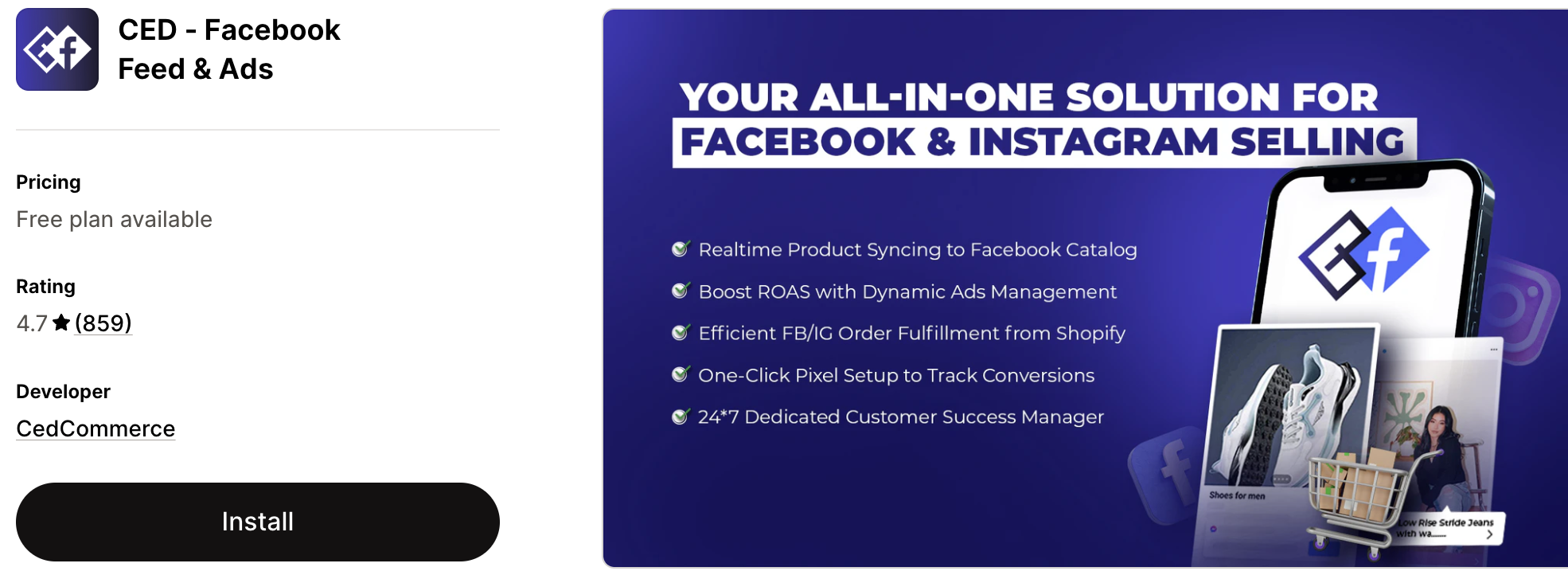 CedCommerce Facebook Insta