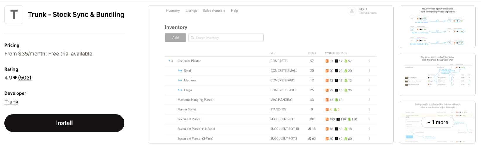 Realtime Stock Sync Bundling
