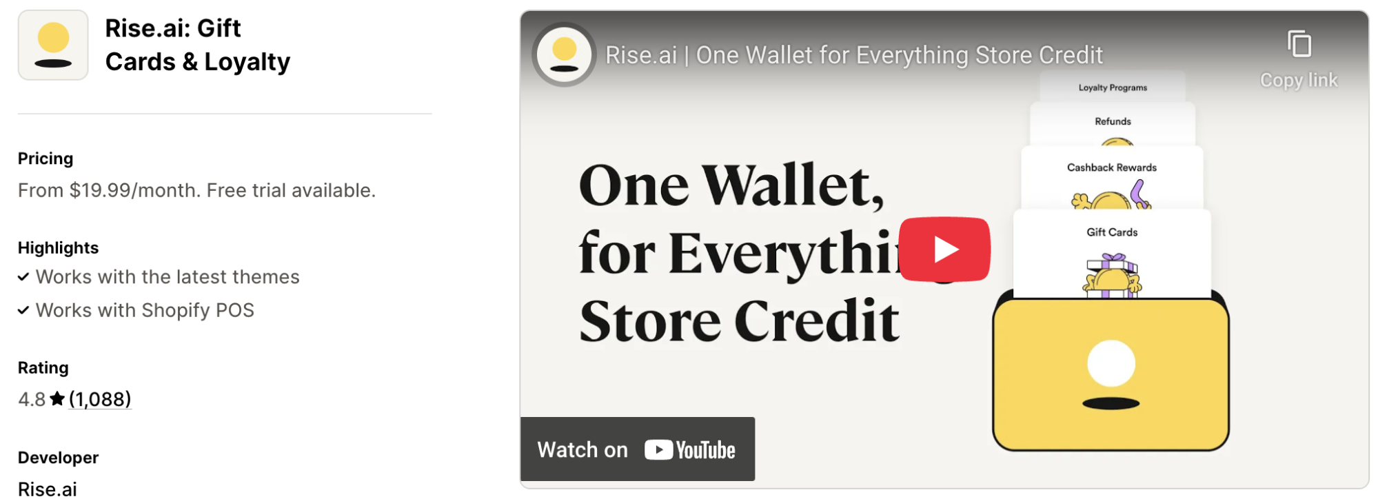 Rise.ai Gift Cards Loyalty