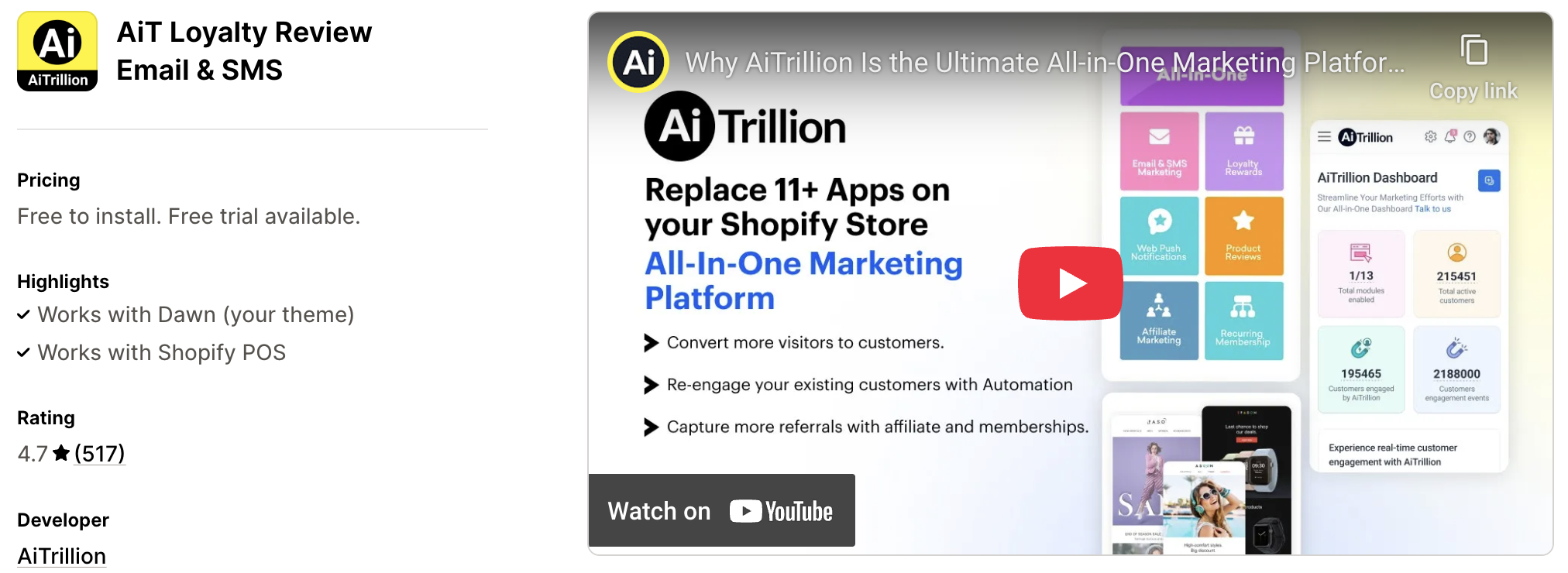 AiT Loyalty Review Email & SMS