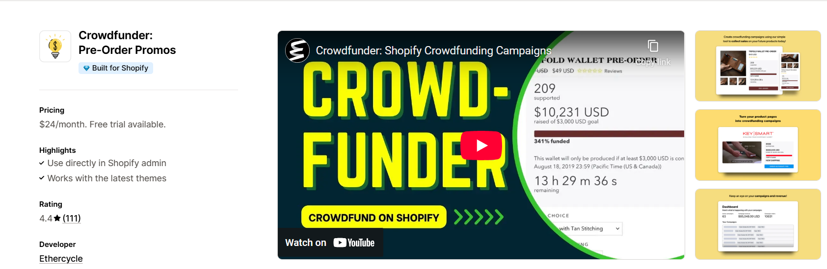 Crowdfunder Pre Order Promos
