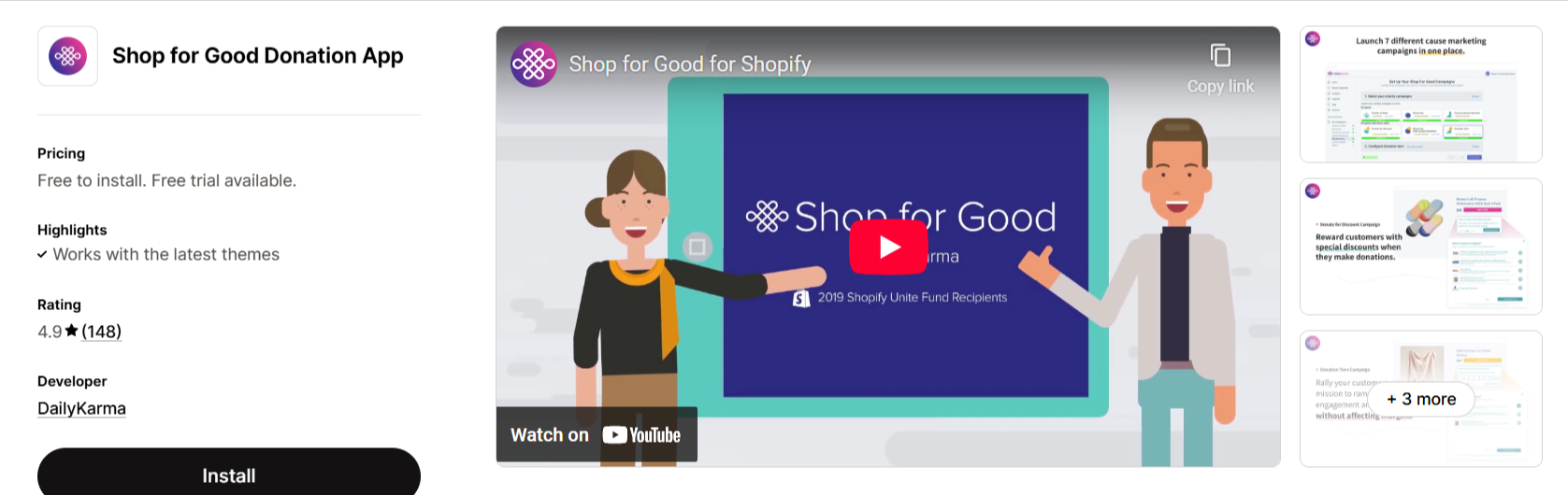Shop for Good Donation App