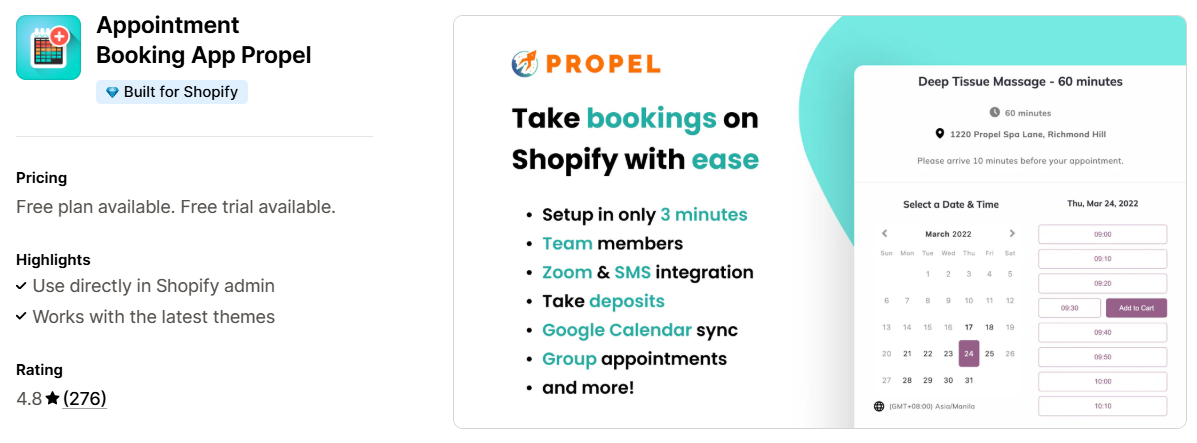 Appointment Booking App Propel
