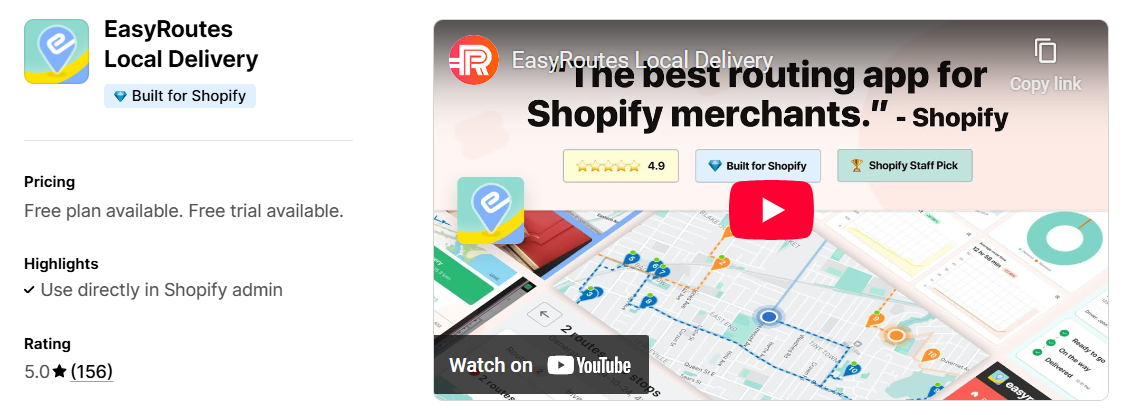 EasyRoutes Local Delivery