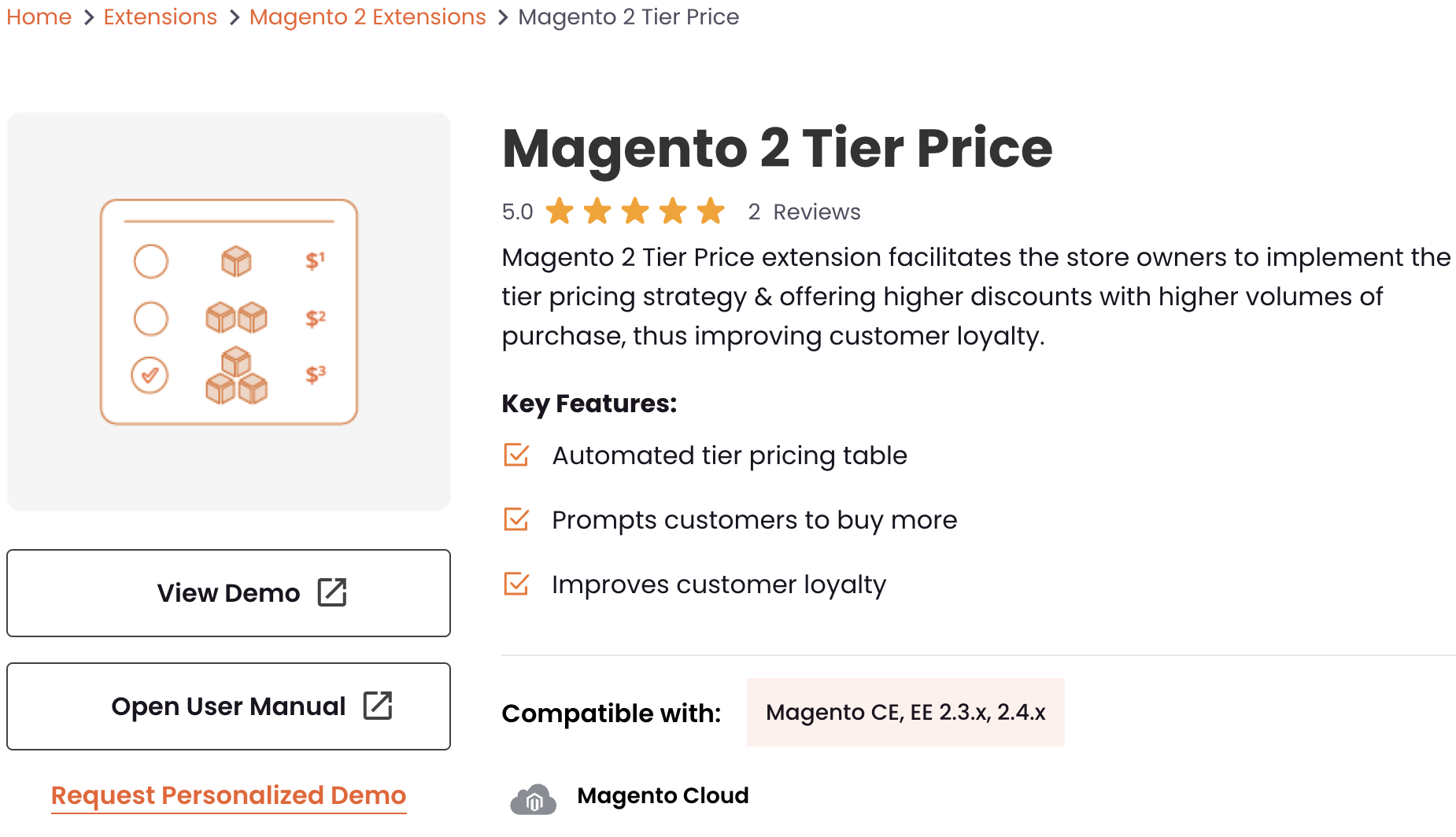 Magento 2 Tier Price Extension Meetanshi