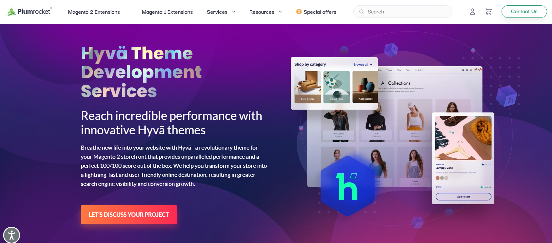 Plumrocket Hyvä Theme Development Service