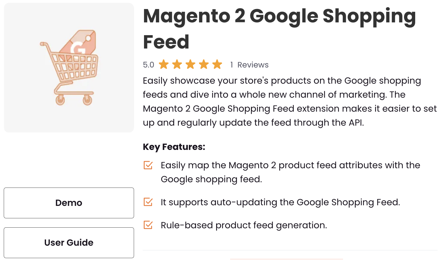Magento 2 Google Shopping Feed Extension by Meetanshi