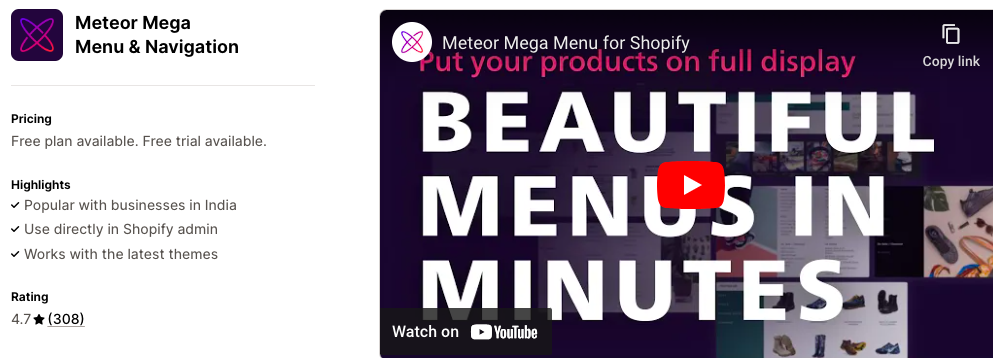 Meteor Mega Menu Navigation