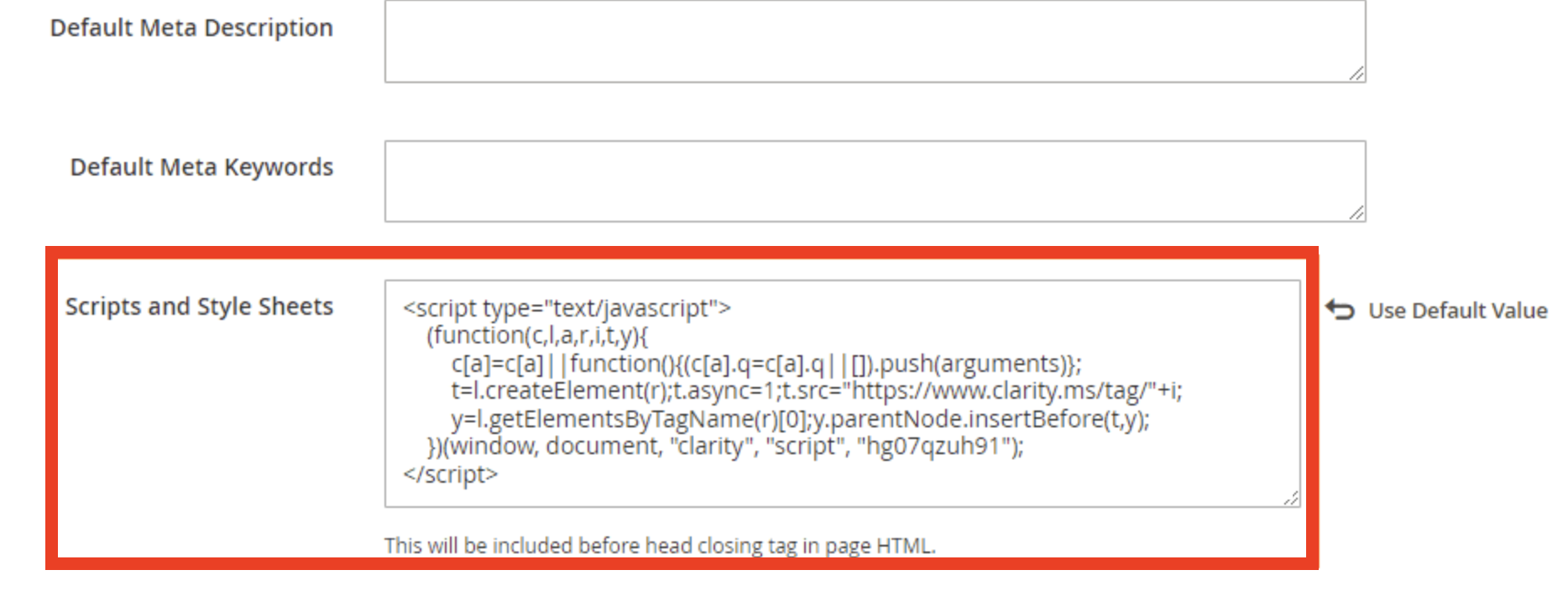 Find Scripts and Style Sheets and Paste the Code