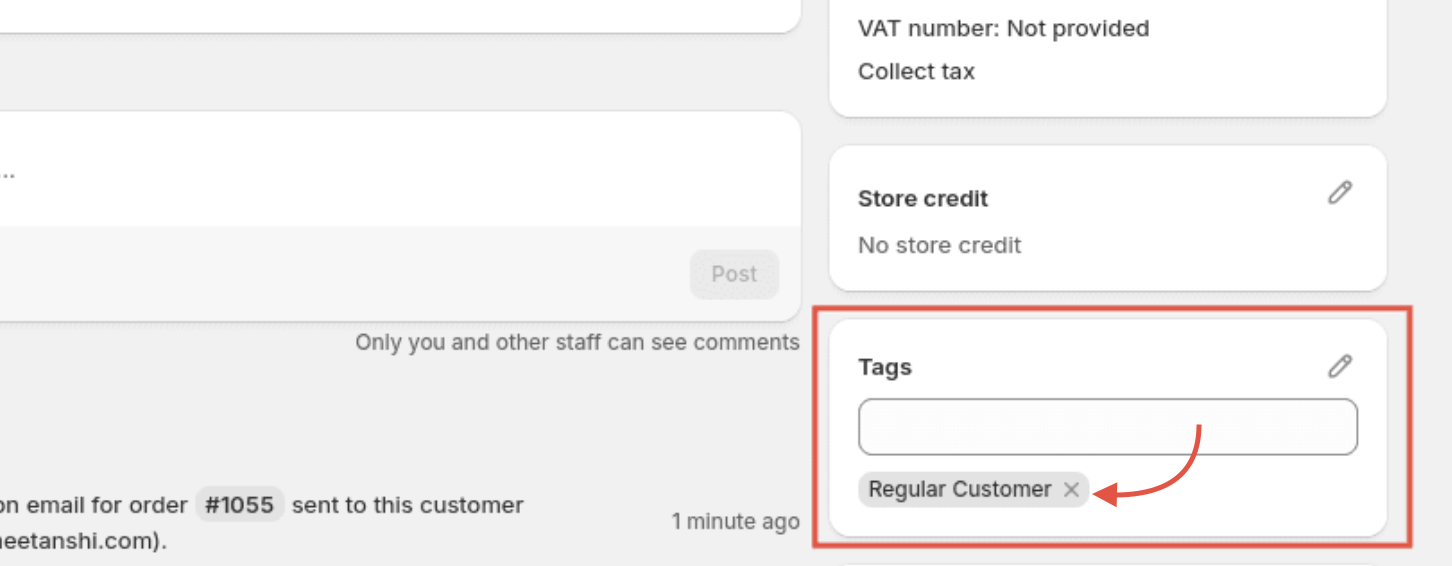 Test the Workflow for Regular Customer