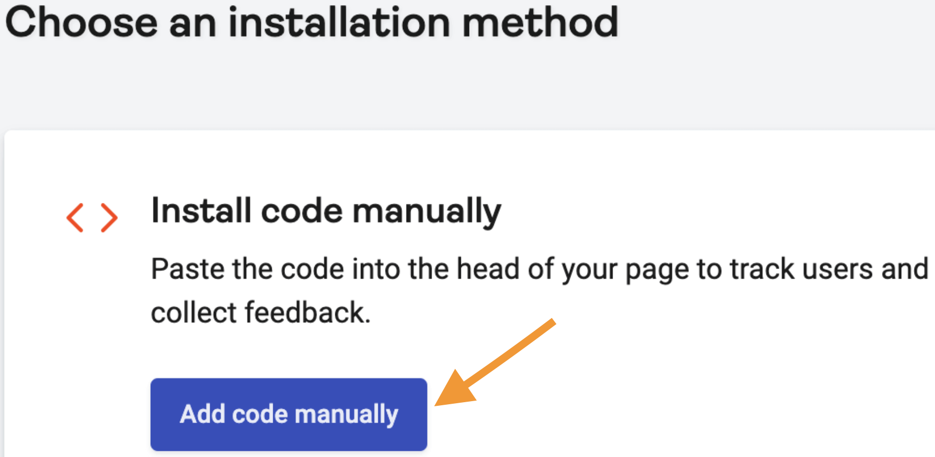 Copy the Hotjar Tracking Code