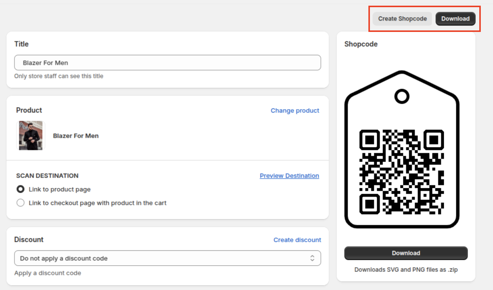 Customize the QR Code