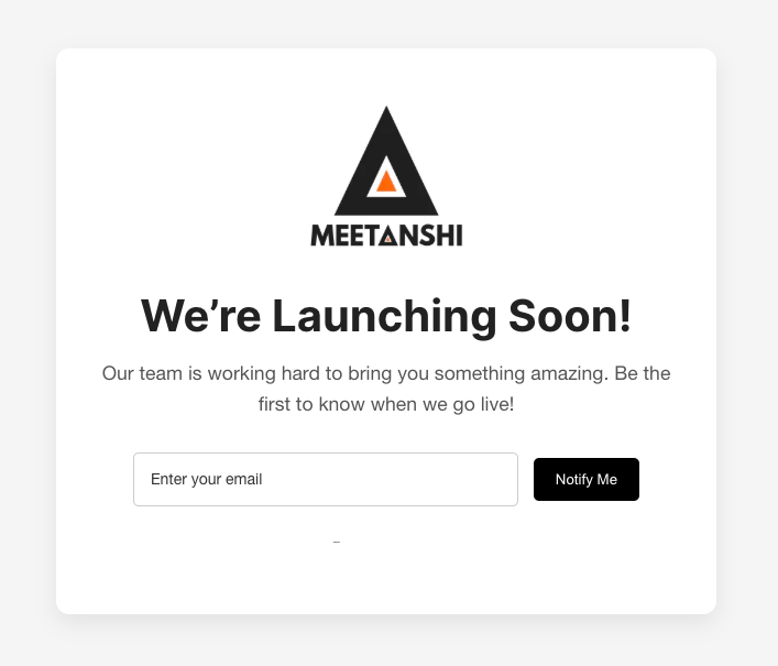 Use email signup form for the new launch to collect new potential customer