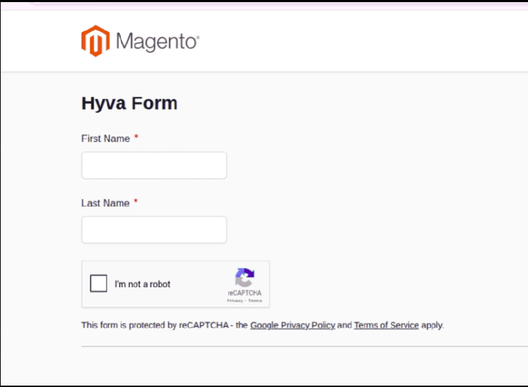 reCAPTCHA with Optional Legal Notice