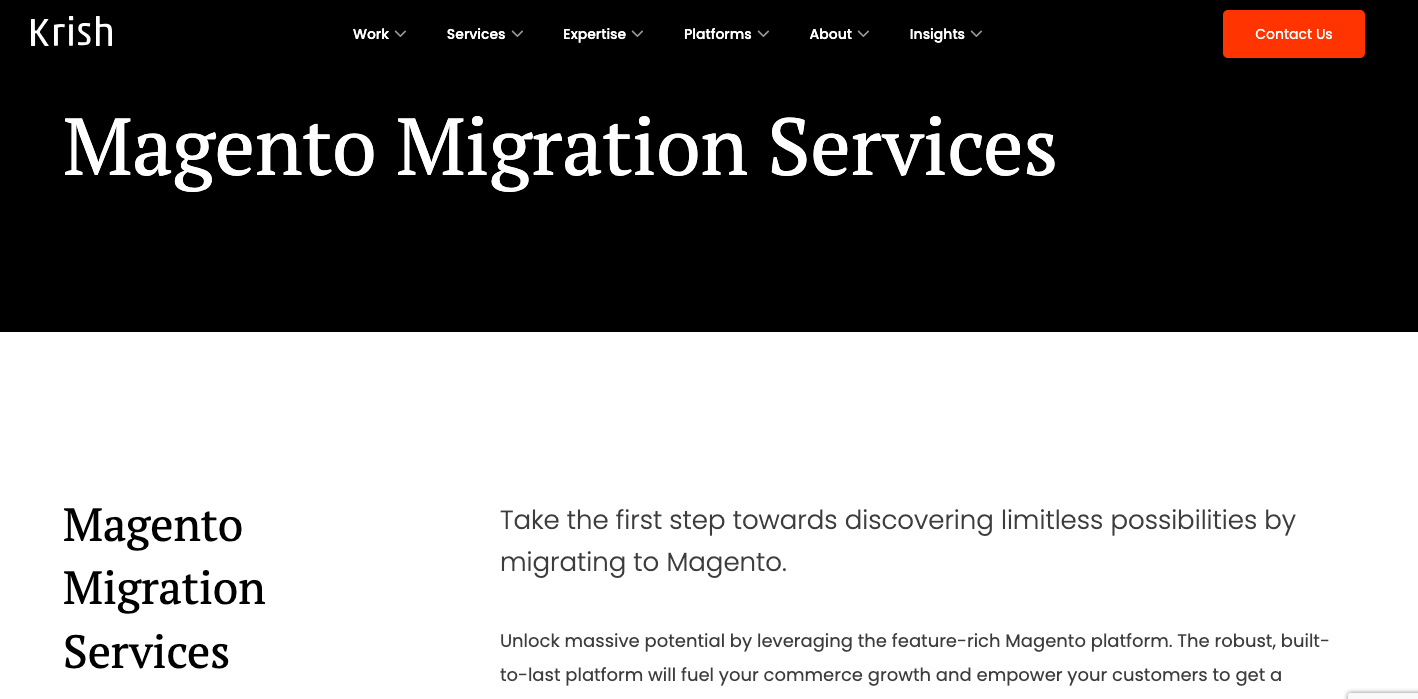Krish TechnoLabs Migration Service