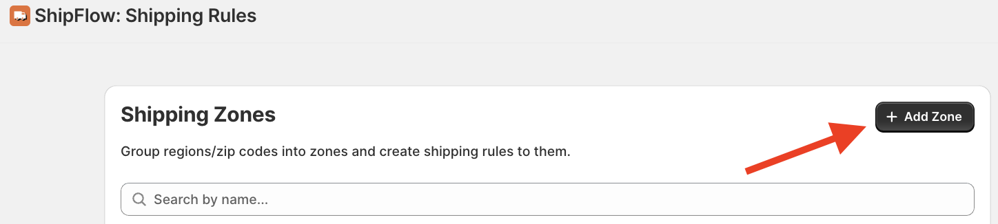 Add Specific Shipping Rules for Each Zone