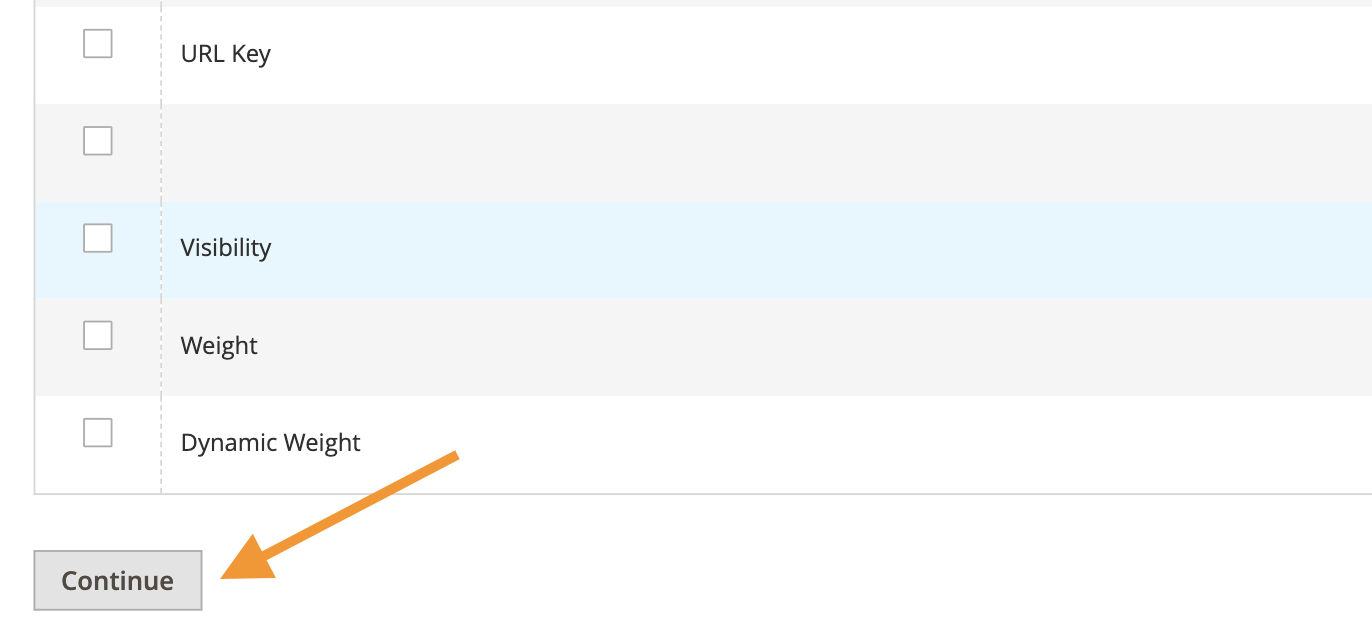 Start Exporting Data by Clicking Continue