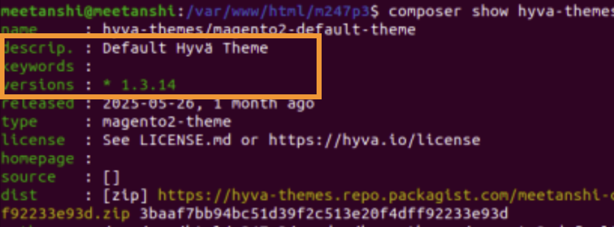 Final output of upated default theme