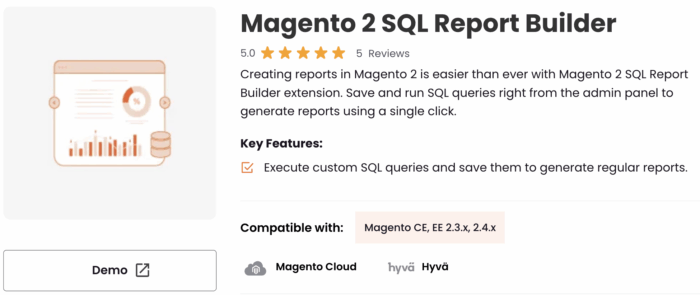 Magento 2 SQL Report Builder