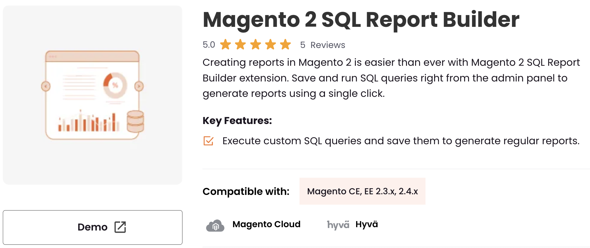 Magento 2 SQL Report Builder