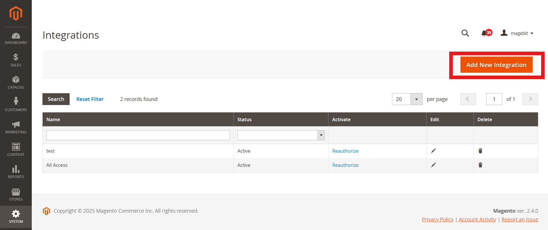 Export Orders Data to CSV