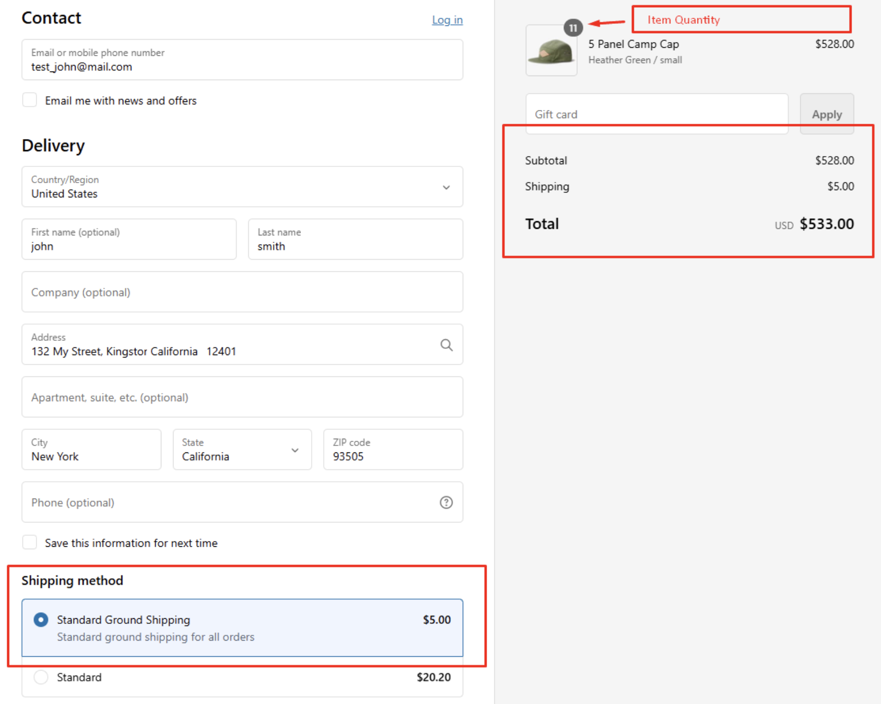 Customize Shipping Rate At Checkout