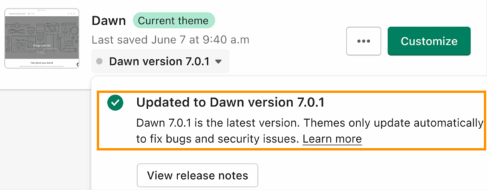 Automated Shopify theme update