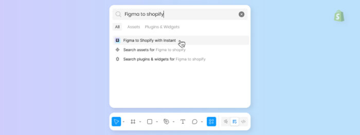Activate the Figma Shopify Plugin